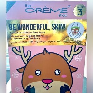 The Crème Shop Be Wonderful, Skin!
Reindeer Animated Face Sheet Mask